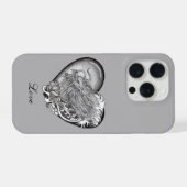 Drachens Herz iPhone Hülle (Rückseite (Horizontal))