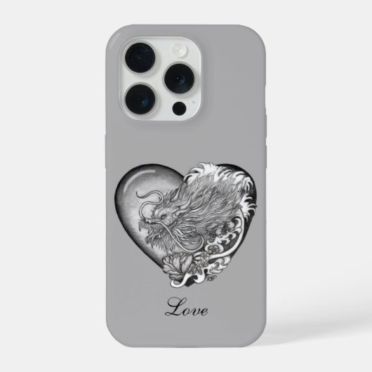 Drachens Herz iPhone Hülle (Rückseite)