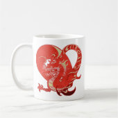Drachens Valentinstag Kaffeetasse (Links)