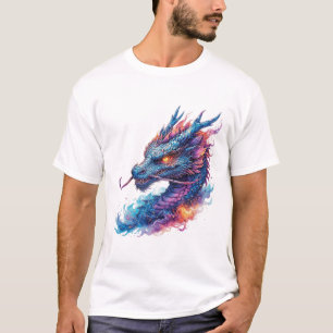Drachenschädel mit wilden Augen T-Shirt