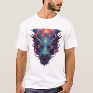 Drachenschädel mit wilden Augen T-Shirt