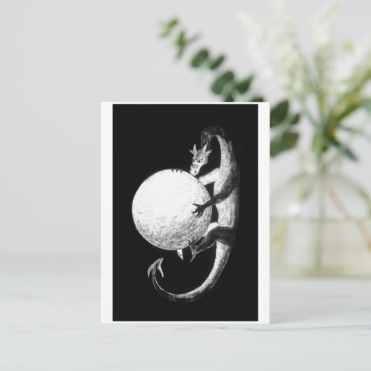 Drachenschatz Postkarte (Stehend Vorderseite)