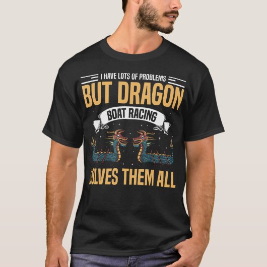 Drachenschiff Drachenboot-Rennen Drachenbootfest T-Shirt (Vorderseite)