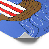 Drachenschiffposter Poster (Ecke)