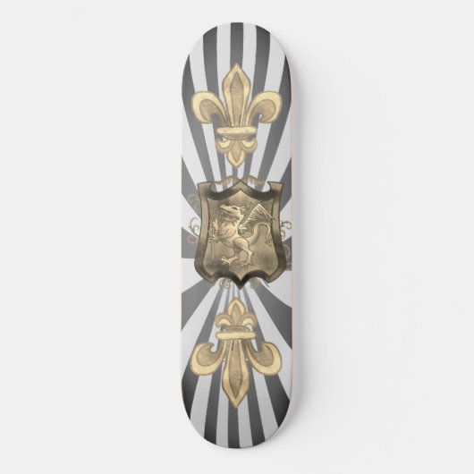 Drachenschild-individuelle Name Skateboard (Vorderseite)