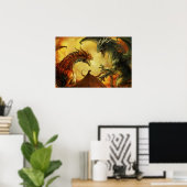 Drachenschlacht, großes Poster (Heimbüro)