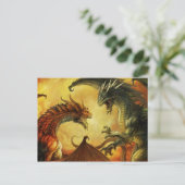 Drachenschlacht, Postkarte (Stehend Vorderseite)