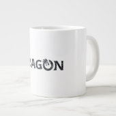 Drachenschlag Jumbo-Tasse (Vorderseite Rechts)