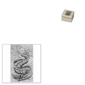Drachenschlange Gummistempel (Stempel)
