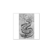 Drachenschlange Gummistempel (Prägung)
