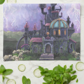 Drachenschloss Geschirrtuch (Gefaltet)