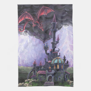 Drachenschloss Geschirrtuch