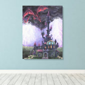Drachenschloss Leinwanddruck (Insitu (Holzboden))