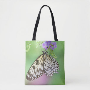 Drachenschmetterling in grün und lila tasche