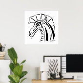 Drachenschrift Poster (Heimbüro)