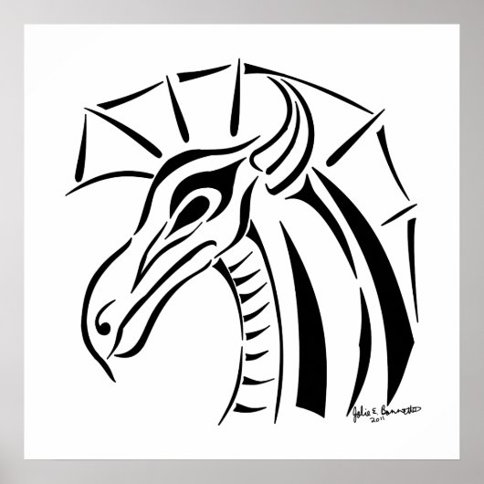 Drachenschrift Poster (Vorne)