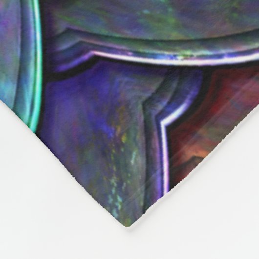 Drachenschuhe Lebende Schatten1 Fleecedecke (Ecke)