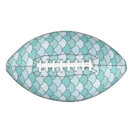 Drachenschuppen, Fächer, Wellen, Seigaiha, Blau Football