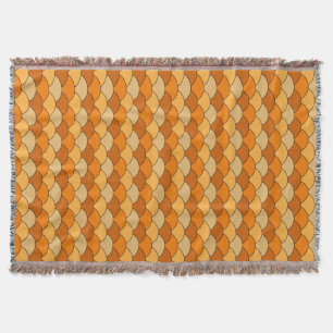 Drachenschuppen, Fächer, Wellen, Seigaiha, Orange Decke