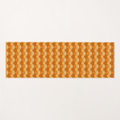 Drachenschuppen, Fächer, Wellen, Seigaiha, Orange Yogamatte (Vorderseite (Horizontal))