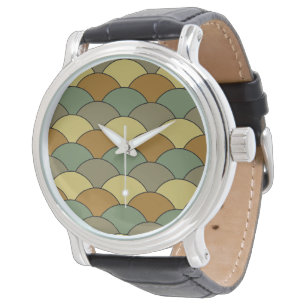 Drachenschuppen, Fächer, Wellen, Seigaiha, Tarnung Armbanduhr