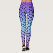 Drachenschuppenmuster Leggings (Rückseite)