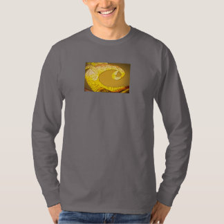 Drachenschwanz goldfarbene T-Shirt