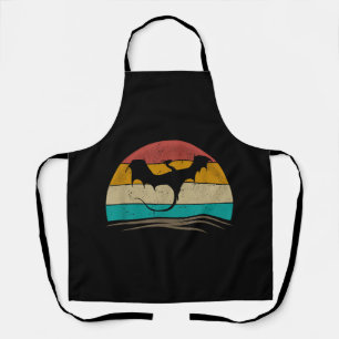 Drachenshirt Retro Vintage Drache Fabelwesen Schürze