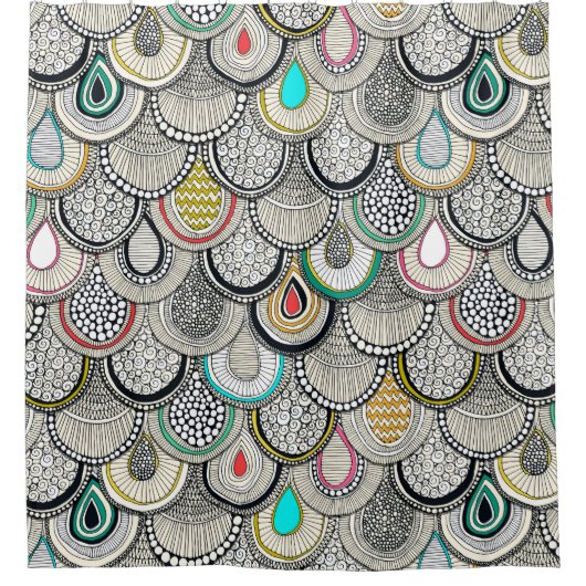 Drachenskala Duschvorhang (Vorderseite)