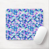 "Drachenskales" - blau, orchid und lavenierend Mousepad (Mit Mouse)