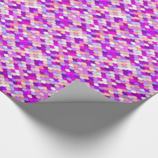 "Drachenskales" - lila. Geschenkpapier (Ecke)