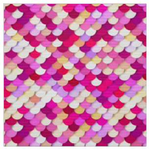 "Drachenskales" - Magenta, Rosa und Gold Stoff