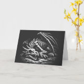 Drachenskelett — von BurnsInHell Karte (Gelbe Blume)