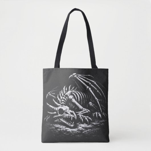 Drachenskelett — von BurnsInHell Tasche (Vorderseite)