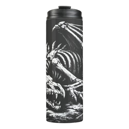 Drachenskelett — von BurnsInHell Thermosbecher (Vorderseite)
