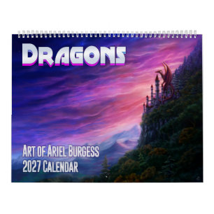 Drachenskunst von Ariel Burgess 2027 Kalender