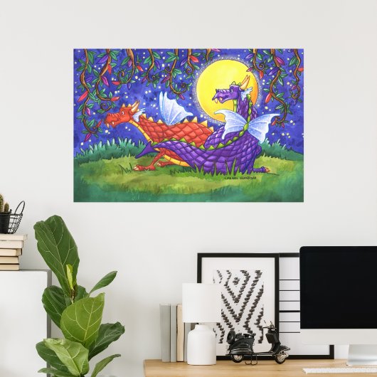 Drachenspiel Poster (Heimbüro)