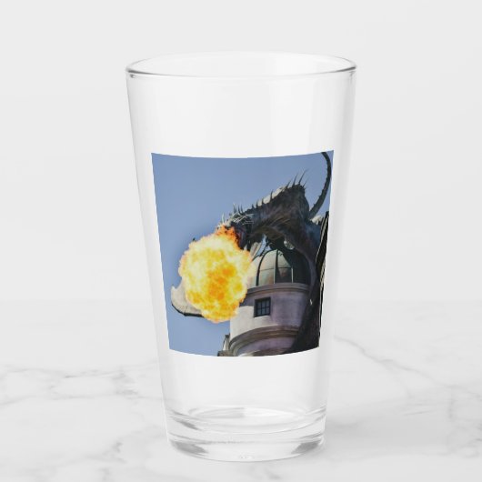 Drachenstatue zum Feueratmen Glas (Vorderseite)