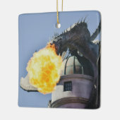 Drachenstatue zum Feueratmen Keramikornament (Links)