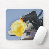 Drachenstatue zum Feueratmen Mousepad (Mit Mouse)