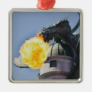 Drachenstatue zum Feueratmen Ornament Aus Metall
