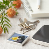 Drachenstatue zum Feueratmen Schlüsselanhänger (Seite)