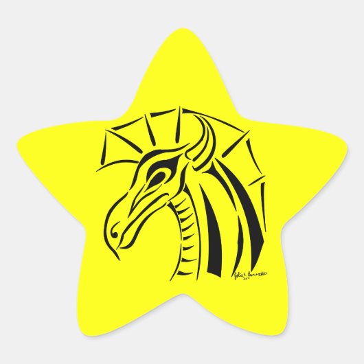 Drachensticker Star Stern-Aufkleber (Vorderseite)