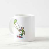 Drachensurfen Kaffeetasse (Vorderseite Links)