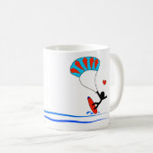 Drachensurfen Kaffeetasse (VorderseiteRechts)