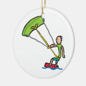 Drachensurfen Keramik Ornament (Links)