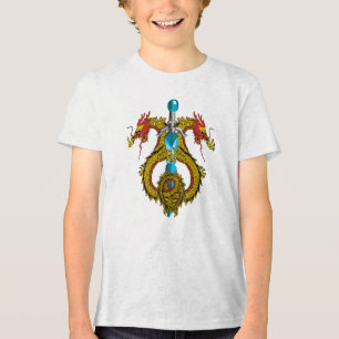 Drachensymbol-Schwert Tri-Blend Shirt