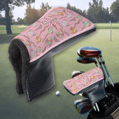 Drachensymbole Muster Rosa Golfkopfabdeckung Golf Headcover