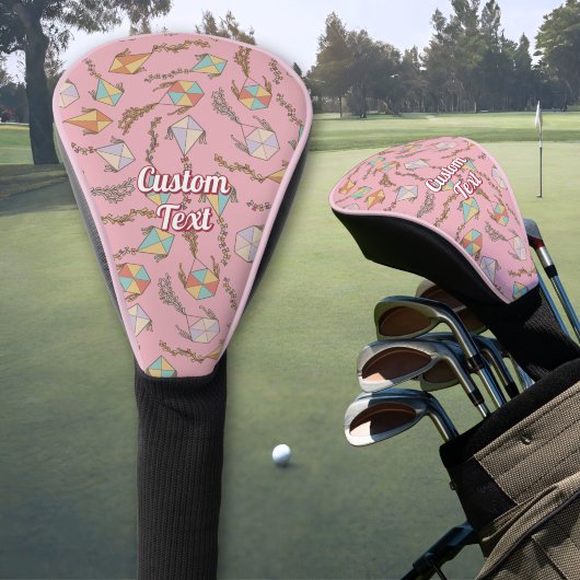 Drachensymbole Muster Rosa Golfkopfabdeckung Golf Headcover