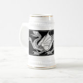 Drachentasse Bierglas (Vorderseite Links)